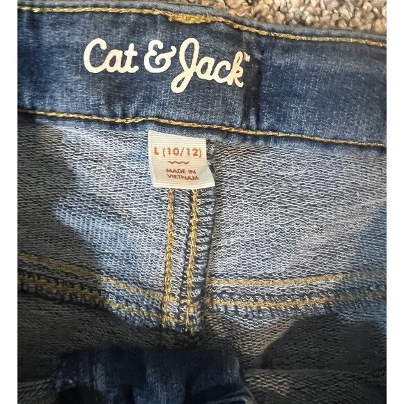 Cat & Jack Ultimate Stretch Denim Shorts Girls Size L (10-12) - Picture 2 of 3